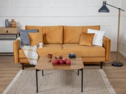 Sofa Saxo z funkcją spania miodowa ciemn