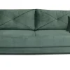 Sofa Saxo z funkcją spania zielona buk n