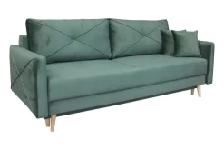 Sofa Saxo z funkcją spania zielona buk n