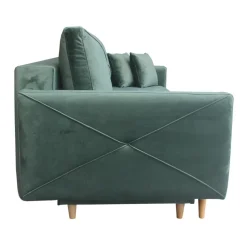 Sofa Saxo z funkcją spania zielona buk n