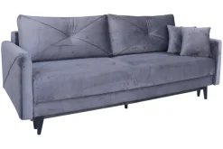 Sofa Saxo z funkcją spania grafit czarne