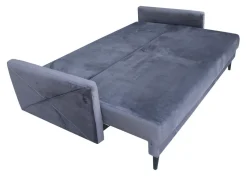 Sofa Saxo z funkcją spania grafit czarne