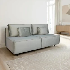 Sofa Toro z funkcją spania szary jasny Run Again 85