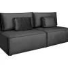 Sofa Toro z funkcją spania szary ciemny Run Again 90