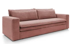 Sofa Ulnes z funkcją spania różowa Poso   29
