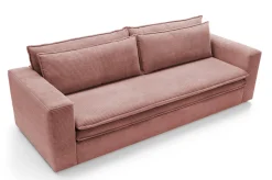 Sofa Ulnes z funkcją spania różowa Poso   29