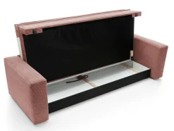 Sofa Ulnes z funkcją spania różowa Poso   29