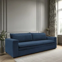 Sofa Ulnes z funkcją spania granatowa     Poso 05