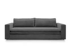 Sofa Ulnes z funkcją spania szara ciemna Poso 60