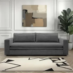 Sofa Ulnes z funkcją spania szara ciemna  Poso 60