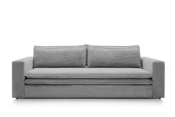 Sofa Ulnes z funkcją spania szara jasna Poso 55