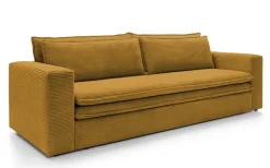 Sofa Ulnes z funkcją spania żółta Poso    01