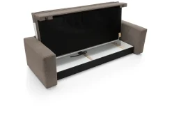 Sofa Ulnes z funkcją spania brązowa Poso  04