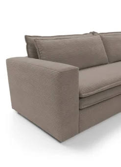 Sofa Ulnes z funkcją spania brązowa Poso  04