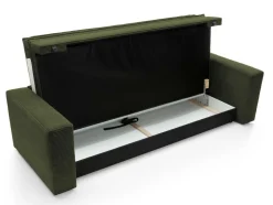 Sofa Ulnes z funkcją spania oliwkowa      Poso 46