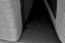 Sofa z podnóżkiem Kahs popielaty