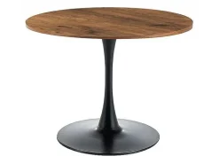 Stół Amad 90cm orzech/czarny