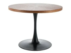 Stół Amad 100cm orzech/czarny