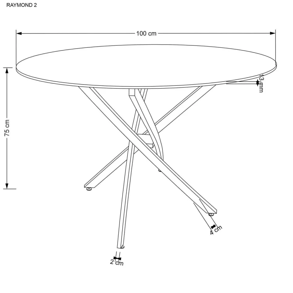 Stół Amber biały marmur/ złoty