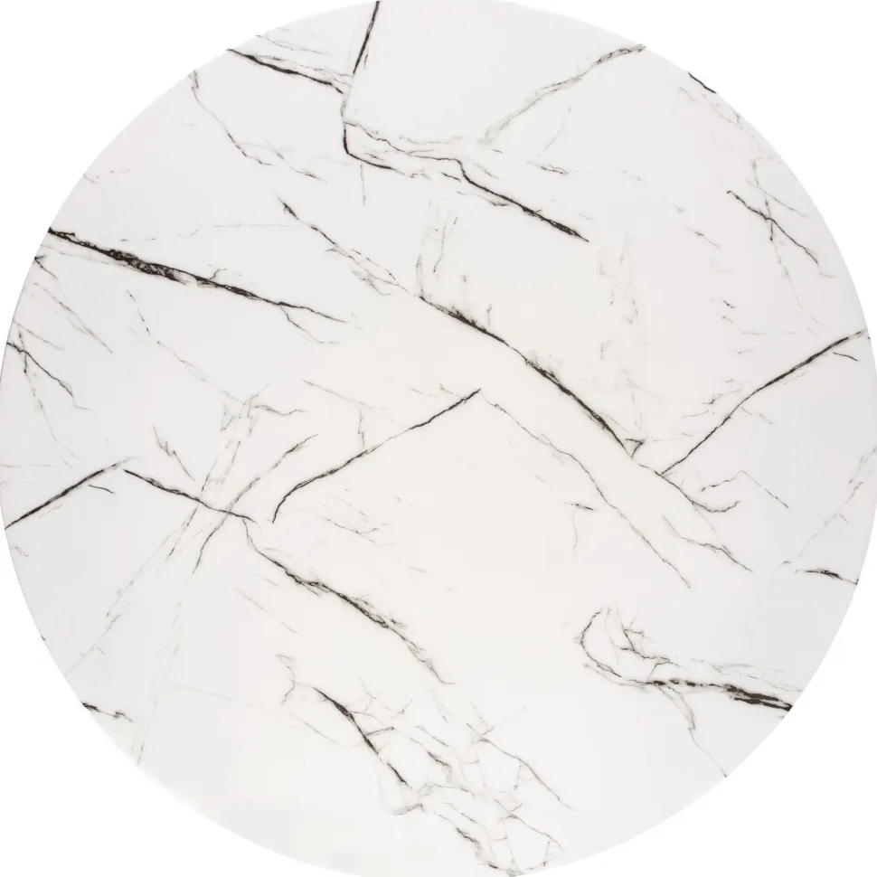 Stół Amber biały marmur/ złoty