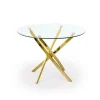 Stół Amber transparentny/ złoty