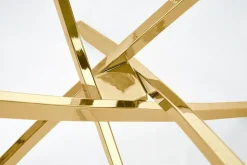 Stół Amber transparentny/ złoty