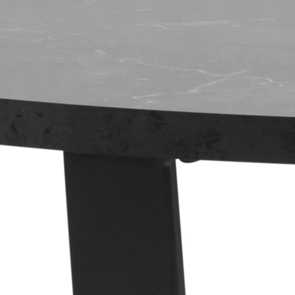 Stół Amble czarny marmur w stylu hampton