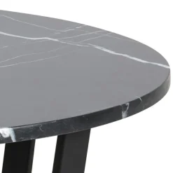 Stół Amble czarny marmur w stylu hampton