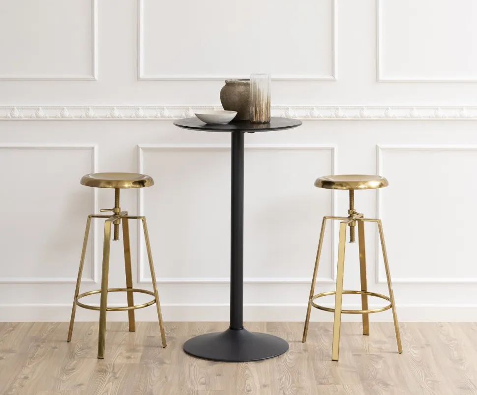 Stół barowy Ibiza 60cm czarny loftowy