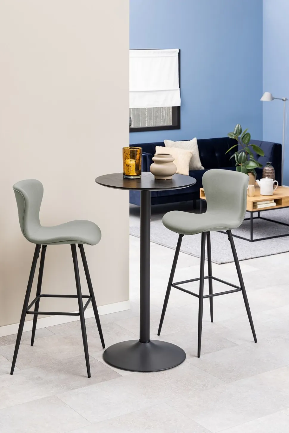 Stół barowy Ibiza 60cm czarny loftowy