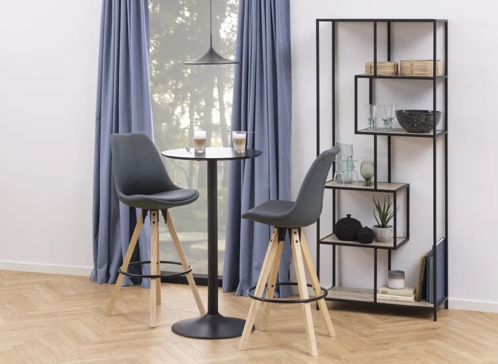 Stół barowy Ibiza 60cm czarny loftowy