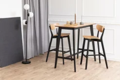 Stół barowy Roxby czarny/naturalny