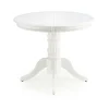 Stół Bator okragły rozkładany biały
