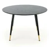 Stół Beso okrągły czarny / złoty