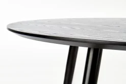 Stół Beso okrągły czarny / złoty