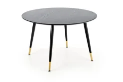Stół Beso okrągły czarny / złoty
