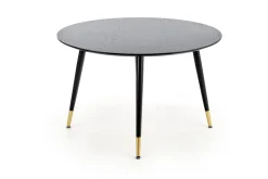 Stół Beso okrągły czarny / złoty