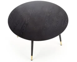 Stół Beso okrągły czarny / złoty