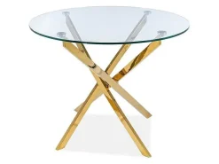 Stół Briller 90cm złoty