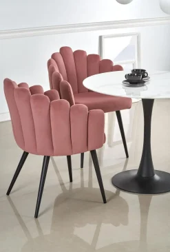 Stół Broma okrągły, marmur/ czarny