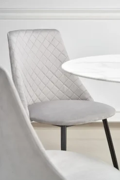 Stół Broma okrągły, marmur/ czarny