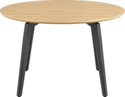 Stół Cadiz okrągły 120cm                  naturalny/czarny