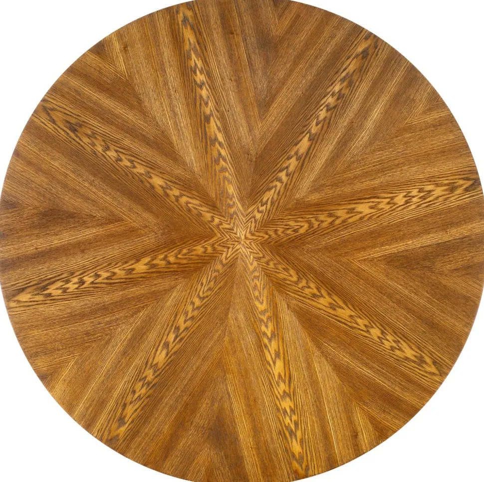 Stół Carmelia okrągły, orzech/ czarny