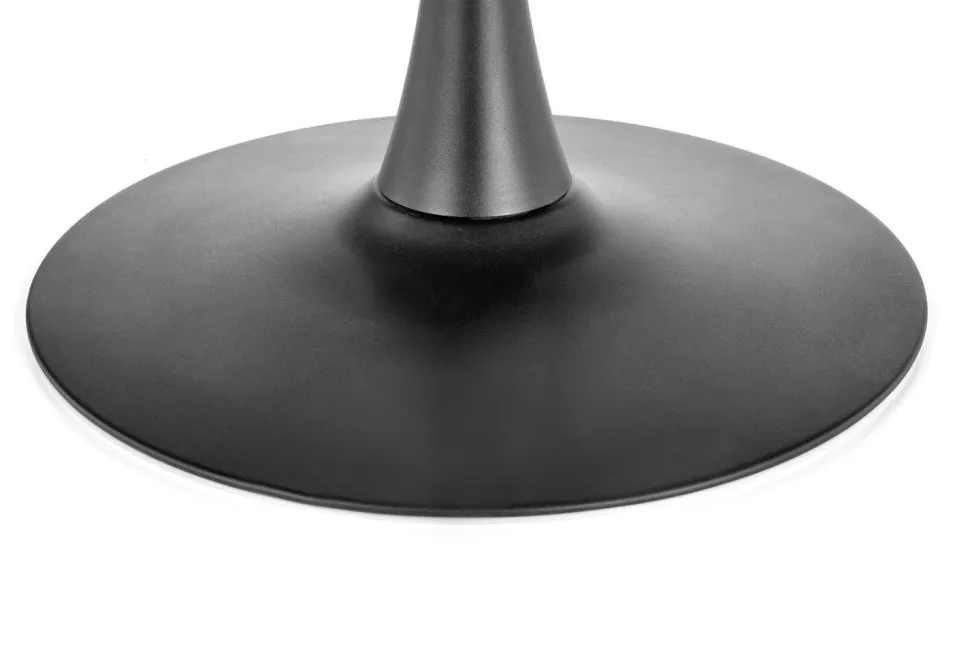 Stół Carmelia okrągły, orzech/ czarny