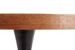 Stół Carmelia okrągły, orzech/ czarny