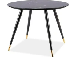 Stół Charm 100cm czarny / szary, efekt