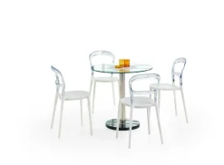 Stół Clever okragły transparentny