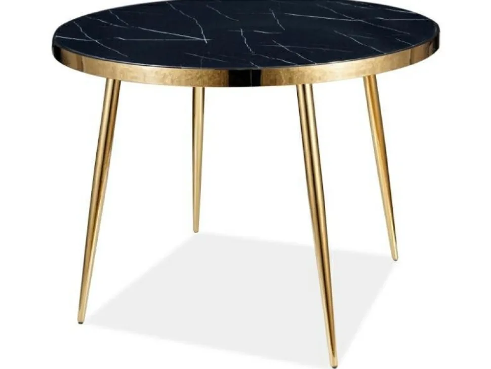 Stół Coolio 100 cm okrągły czarny ,