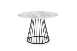 Stół Dabro biały marmur/ czarny