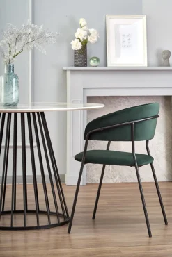 Stół Dabro biały marmur/ czarny